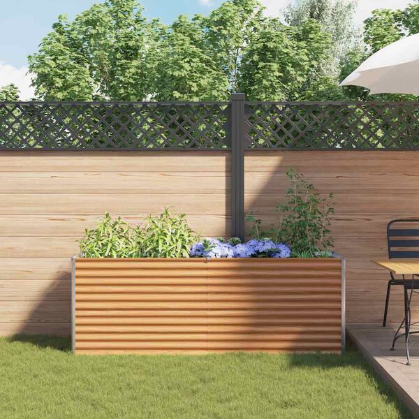 vidaXL Povi&scaron;ena vrtna gredica 195 x 50 x 68 cm Cinkani čelik