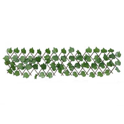 vidaXL Proširiva rešetka od lažnog lišća grožđa zelena 5 kom 180x20 cm