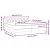 vidaXL Box Spring krevet s madracem crni 200x220 cm samt
