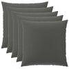 vidaXL Presvlaka za jastuk 6 pcs HEERLEN Antracit 80 x 80 cm Poliester
