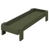 vidaXL Hranilica za koko&scaron;ke Maslinasto zelena 80 x 28 x 13.5 cm
