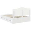 vidaXL Krevetna konstrukcija Bijelo 160 x 200 cm Inženjersko Drvo
