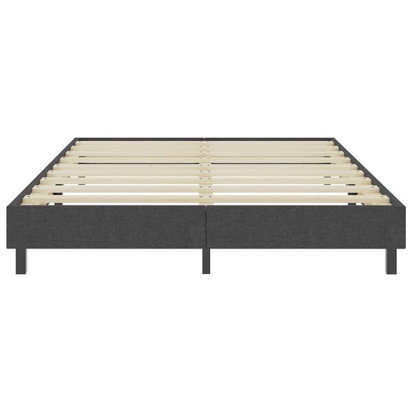 vidaXL Box spring okvir za krevet od tkanine sivi 160 x 200 cm
