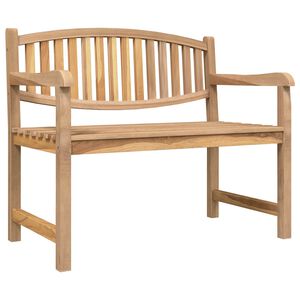 vidaXL Vrtna klupa 114x59x87 cm od masivne tikovine