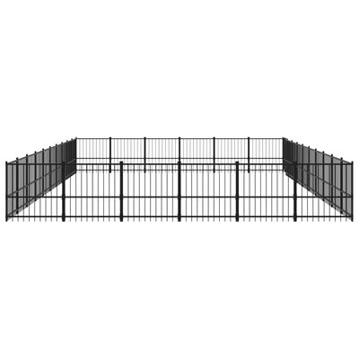 vidaXL Vanjski kavez za pse čelični 56,45 m²
