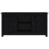vidaXL TV ormarić crni 103 x 36,5 x 52 cm od masivne borovine