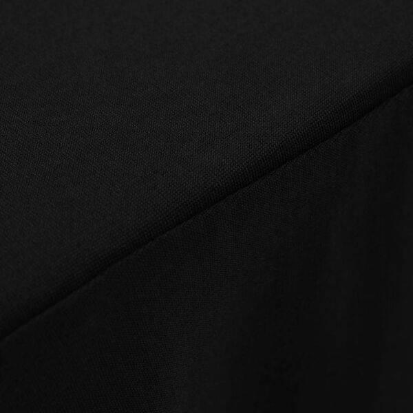 vidaXL Navlake za stol rastezljive 2 kom 120 x 60,5 x 74 cm crne