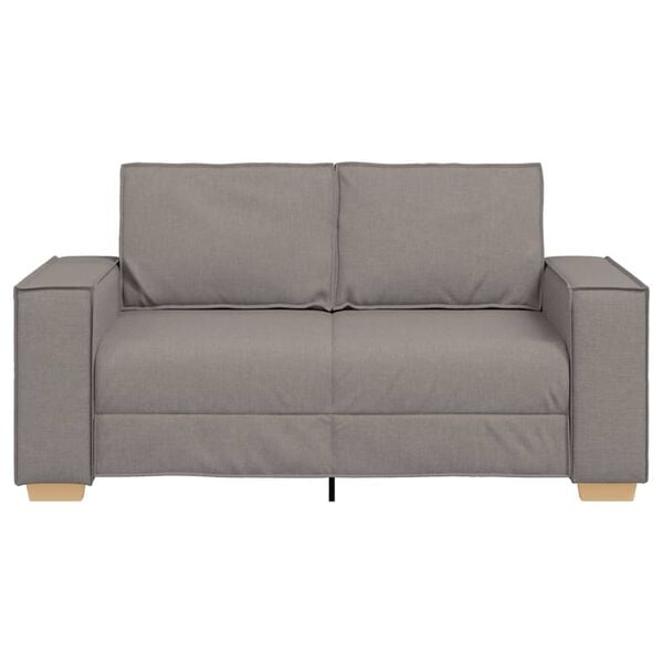 vidaXL Dvosjed Kauč Taupe 120 cm Tkanina