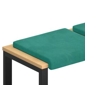 vidaXL Jastučić za klupu 2 kom. Bar&scaron;un Tirkizna Dubina 35 cm