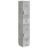 vidaXL Set ormara 2 pcs Betonska siva Konstruirano drvo