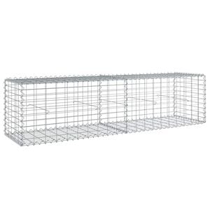 vidaXL Gabionska ko&scaron;ara s poklopcem 200x50x50 cm od pocinčanog željeza