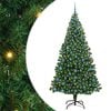 vidaXL Umjetno božićno drvce Zelena 210 cm PVC i Čelik i Plastika