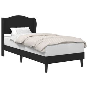 vidaXL Krevetna konstrukcija Crna 100 x 200 cm Umjetna koža