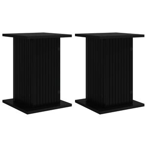 vidaXL Stalak za biljke 2 kom. Crna 30,5 x 30 x 43 cm