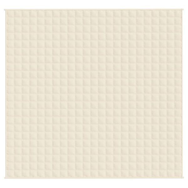 vidaXL Te&scaron;ka deka svijetla krem 220x240 cm 11 kg od tkanine