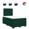 vidaXL Box spring krevet s madracem tamnozeleni 120x200 cm bar&scaron;unasti