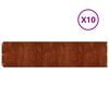 vidaXL Ograda oko Travnjaka 10 pcs 25 x 103 cm Otporni čelik Rđa