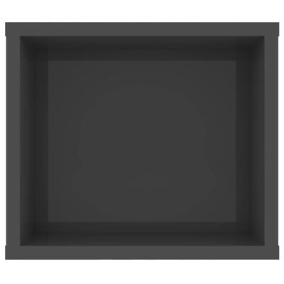vidaXL Viseći TV ormarić sjajni sivi 100x30x26,5 cm konstruirano drvo
