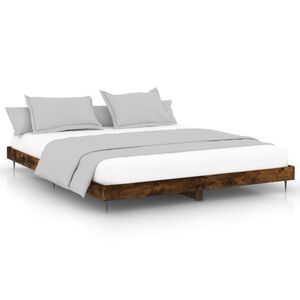 vidaXL Okvir kreveta bez madraca boja hrasta 200x200 cm drveni