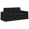 vidaXL Sofa 2 pcs Crna 182 x 80 x 82 cm tkanina