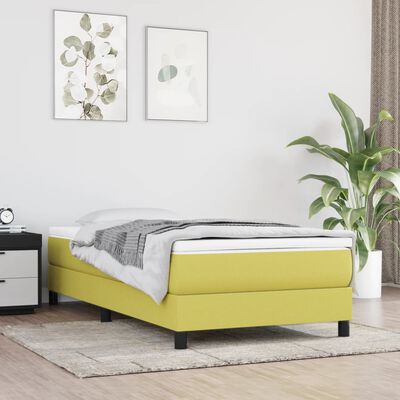 vidaXL Okvir za krevet zeleni 80x200 cm od tkanine