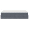 vidaXL Otomanski krevet s madraca tamnosivi 120x190 cm bar&scaron;unasti