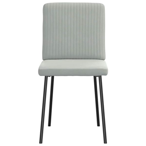 vidaXL Blagovaonske stolice 2 kom svjetlosive bar&scaron;unaste