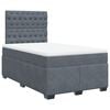 vidaXL Krevet box spring s madracem tamnosivi 120 x 190 cm bar&scaron;un