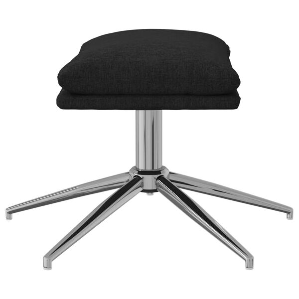 vidaXL Tabure crni 60x60x35 cm od tkanine