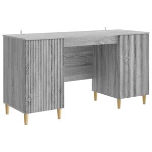 vidaXL Stol s policom Siva sonoma 142,5 x 50 x 75 cm Konstruirano drvo