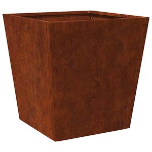 vidaXL Vrtne sadilica 40x40x40 m Pohabani čelik