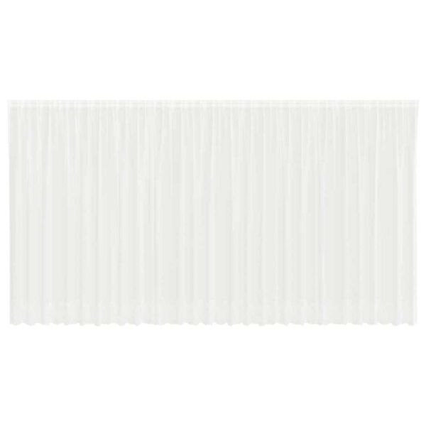 vidaXL Čipkasta zavjesa sa zavjesama Bijelo 200 x 750 cm Poliester