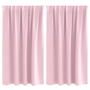 vidaXL Zavjese za blackout s prstenovima 2 pcs Bebina roza
