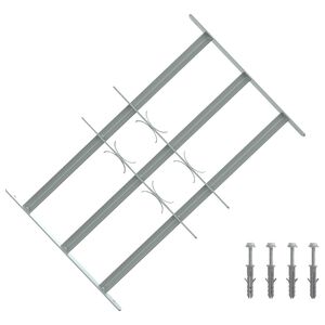 vidaXL Sigurnosna re&scaron;etka za prozore s 3 poprečna okvira 3 pcs