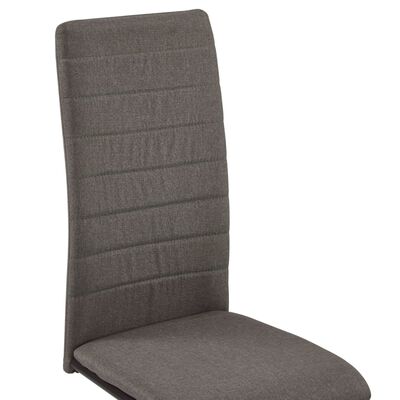 vidaXL Konzolne blagovaonske stolice od tkanine 2 kom smeđe-sive