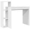 vidaXL Stol s policom Bijelo 100 x 40 x 90 cm Konstruirano drvo