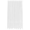 vidaXL Čipkasta zavjesa sa zavjesama Bijelo 220 x 200 cm Poliester