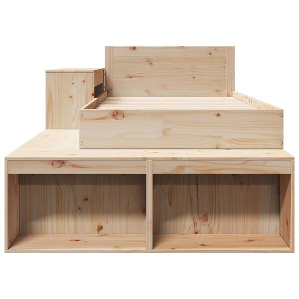 vidaXL Okvir kreveta bez madraca 75 x 190 cm od masivne borovine