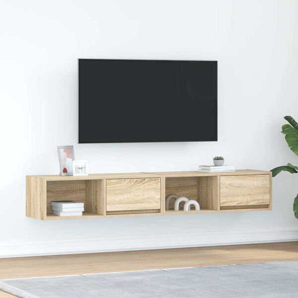 vidaXL TV ormarići 2kom boja hrasta 80x31x25,5 cm konstruiranog drva