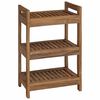 vidaXL Polica za kupaonicu Prirodna 45 x 30 x 71 cm Čvrsto teak drvo