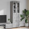 vidaXL Highboard FLORIN Siva Sonoma 60 x 35 x 182 cm Konstruirano drvo