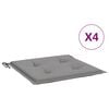 vidaXL Jastuci za vrtne stolice 4 kom sivi 50 x 50 x 3 cm od tkanine