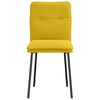 vidaXL Blagovaonske stolice 4 kom žute baršunaste