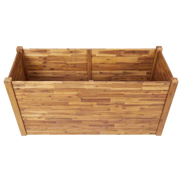vidaXL Vrtna gredica od masivnog bagremovog drva 160 x 60 x 84 cm