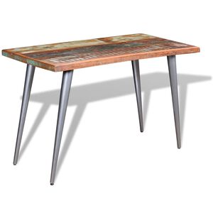vidaXL Blagovaonski stol od masivnog obnovljrnog drva 120 x 60 x 76 cm