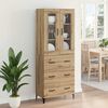 vidaXL Highboard Umjetnički hrast 69,5 x 34 x 180 cm Konstruirano drvo
