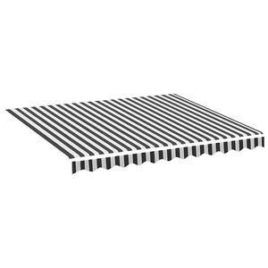vidaXL Zamjenska tkanina za tendu antracit i bijela 300x250 cm poliester