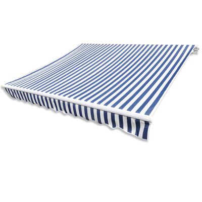 vidaXL Platno za tendu plavo-bijelo 350 x 250 cm