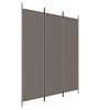 vidaXL Sobna pregrada s 3 panela antracit 150 x 220 cm od tkanine