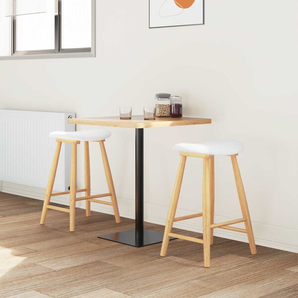 vidaXL Trpezarijske stolice 2 pcs Prirodna 46 x 37 x 63 cm